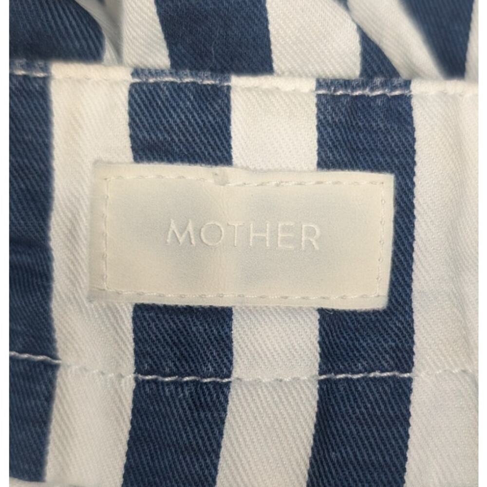 Mother Denim The Cinch Greaser Wide Leg Pant in Sea Daze Stripes, Size 27 - Picture 7 of 10